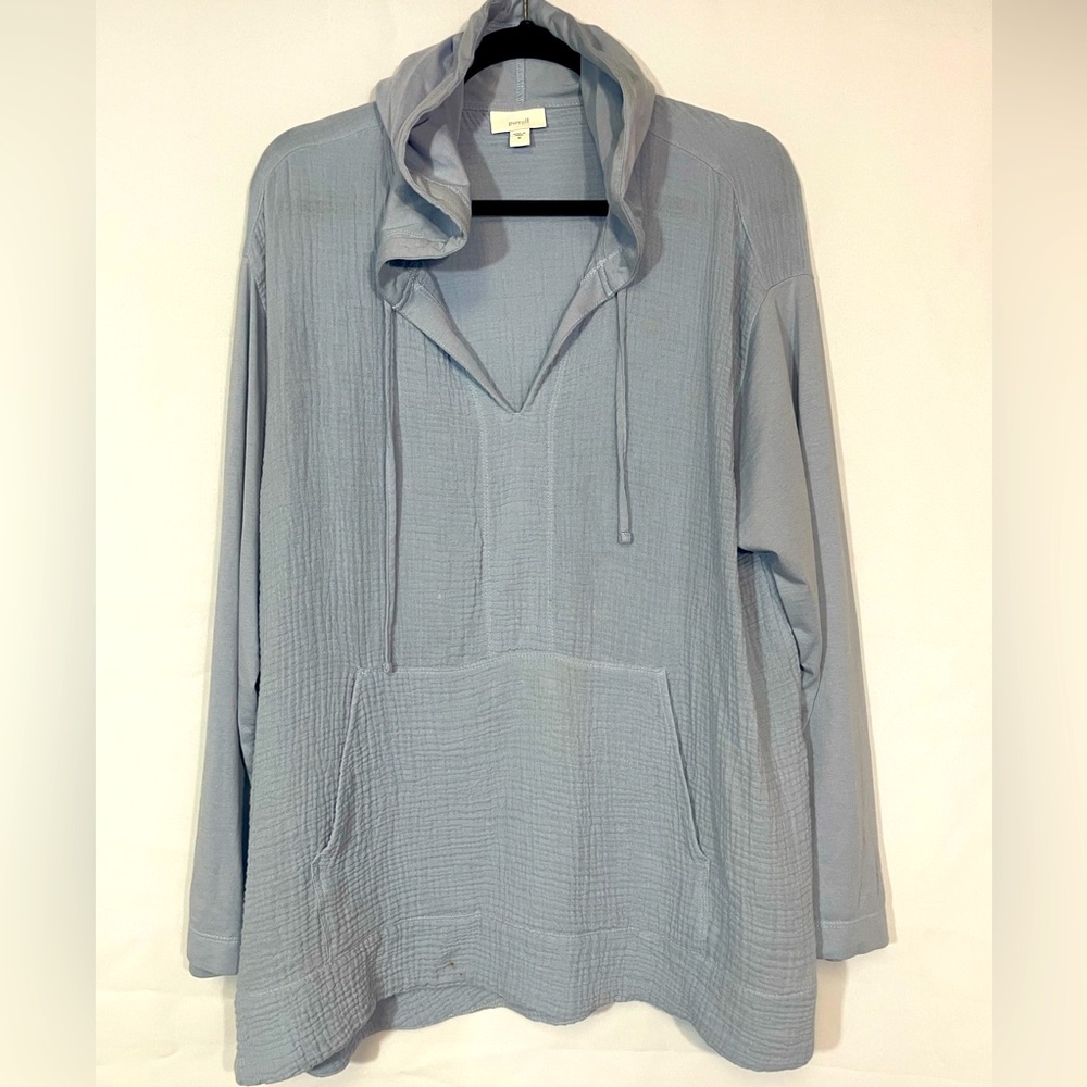 Pure Jill Women’s Sky Blue Light Hoodie size Medium